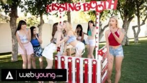 Wet College Kissing Booth Chemistry Between Babe and Ivy Wolfe