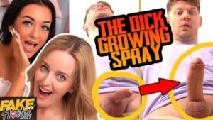 Micro Dick Guy Enhances Size with Spray, Joins Fake Hostel Threesome