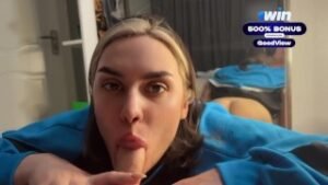 A Russian Coed Gives Her Best Friend’s Boyfriend an Unforgettable Blowjob While He Is Out